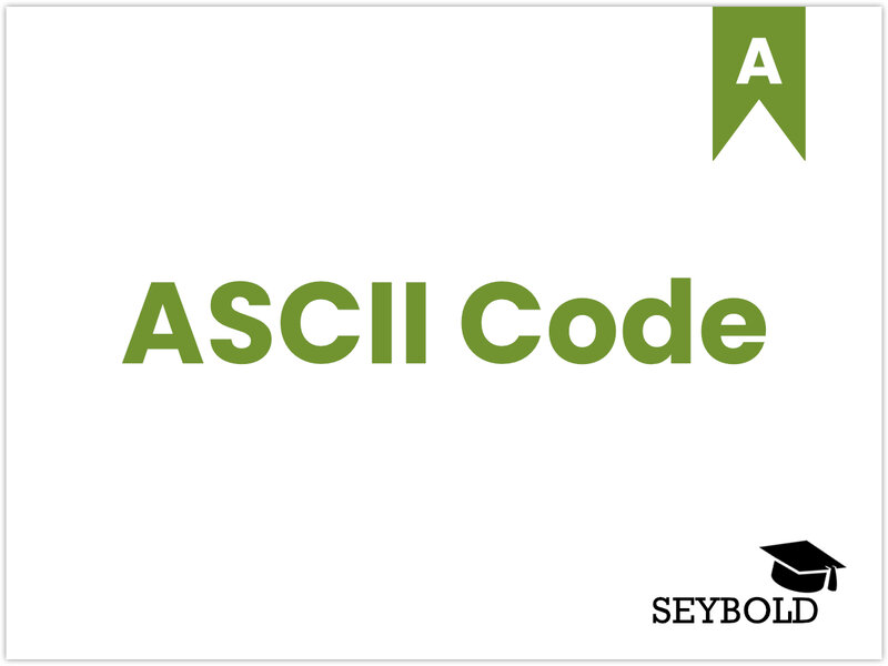 ASCII Code | SEYBOLD ASCII-Code - Begriffe aus SEO einfach erklärt | SEYBOLD