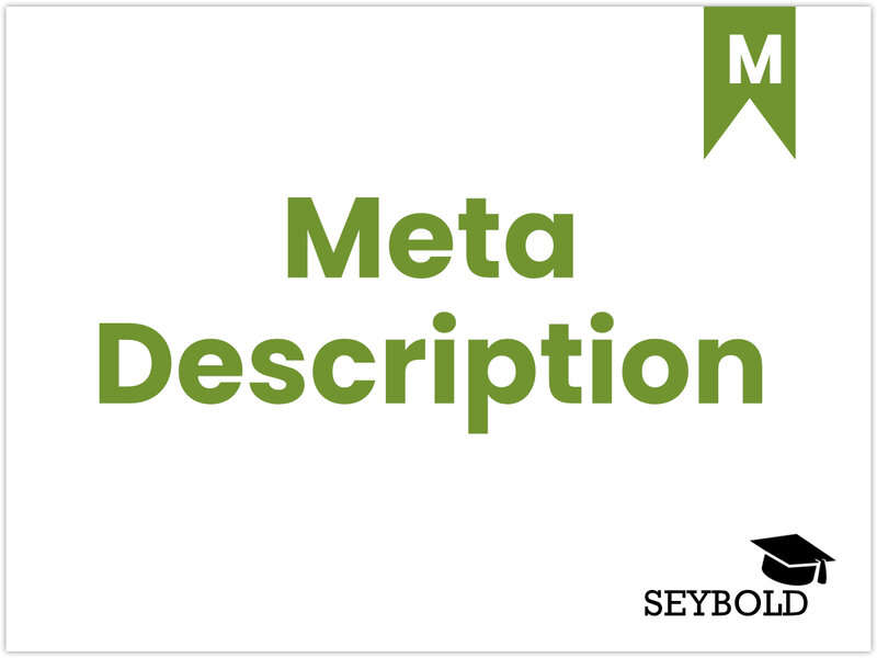 Meta Description | SEYBOLD