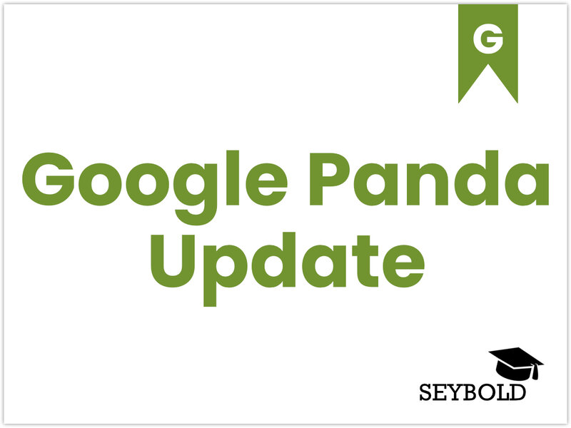 Google Panda Update Google Panda Update - Begriffe aus SEO einfach erklärt | SEYBOLD