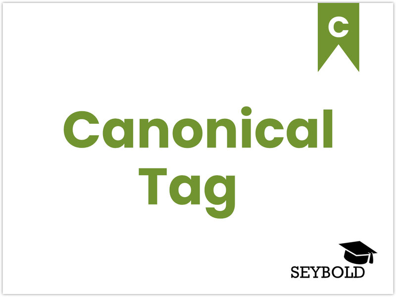Canonical Tag - Begriffe aus SEO einfach erklärt | SEYBOLD