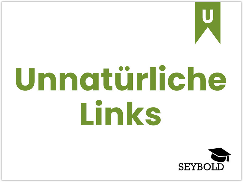 Unnatürliche Links - Begriffe aus SEO einfach erklärt | SEYBOLD