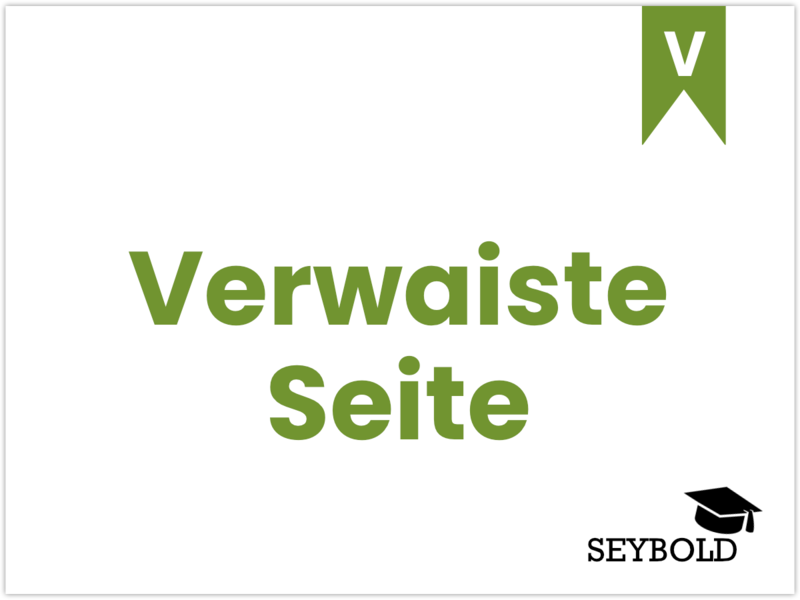 Verwaiste Seite - Begriffe aus SEO einfach erklärt | SEYBOLD
