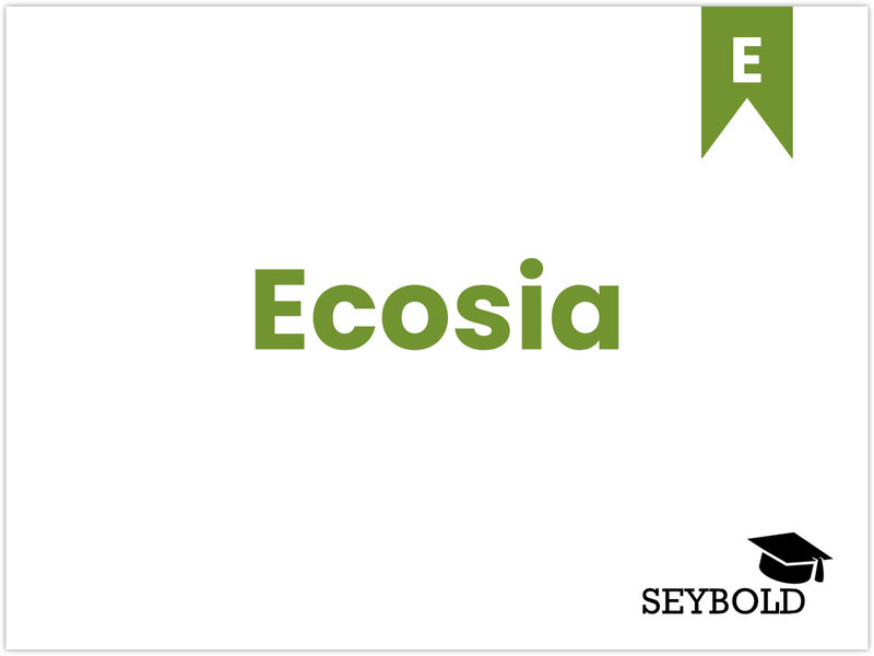 Ecosia Ecosia - Begriffe aus SEO einfach erklärt | SEYBOLD