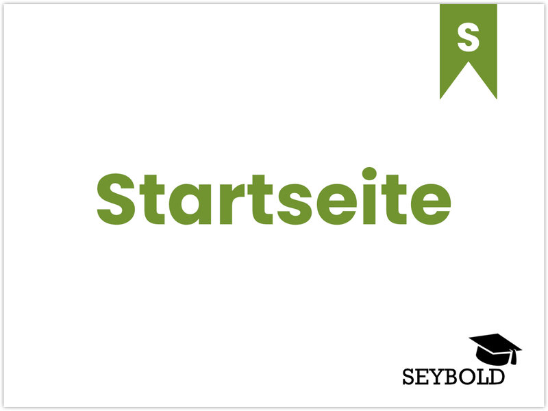 Startseite Startseite - Begriffe aus SEO einfach erklärt | SEYBOLD
