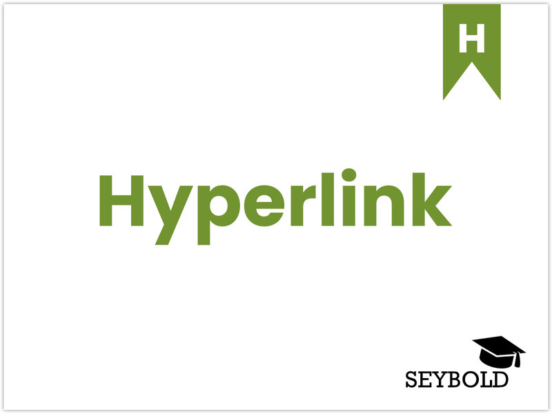 Hyperlink - Begriffe aus SEO einfach erklärt | SEYBOLD