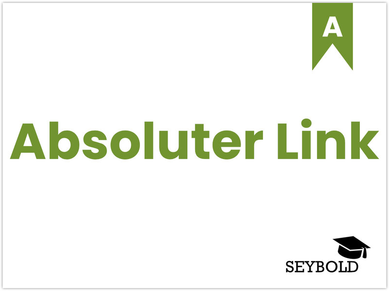 Absoluter Link - Begriffe aus SEO einfach erklärt | SEYBOLD