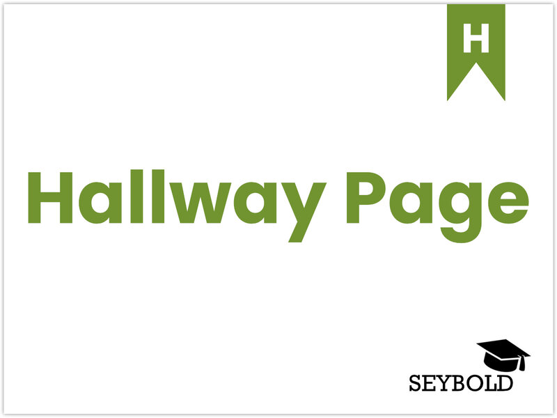 Hallway Page - Begriffe aus SEO einfach erklärt | SEYBOLD