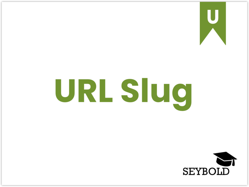 URL Slug URL Slug - Begriffe aus SEO einfach erklärt | SEYBOLD