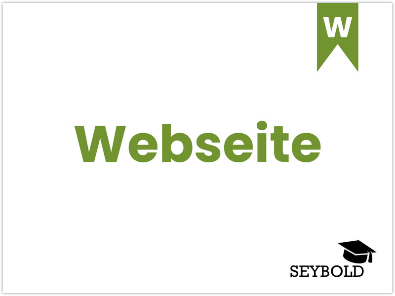 Webseite - Begriffe aus SEO einfach erklärt | SEYBOLD