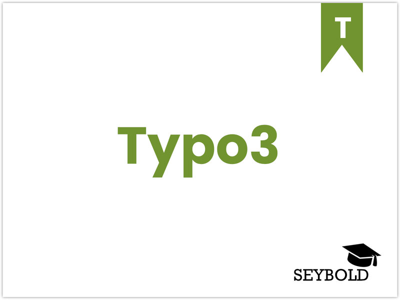 Typo3 Typo3 - Begriffe aus SEO einfach erklärt | SEYBOLD