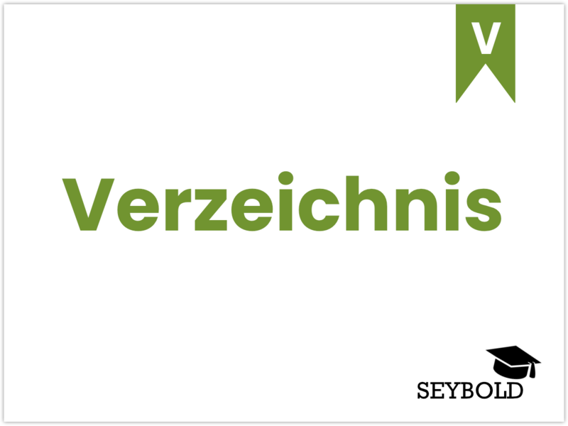 Verzeichnis Verzeichnis - Begriffe aus SEO einfach erklärt | SEYBOLD