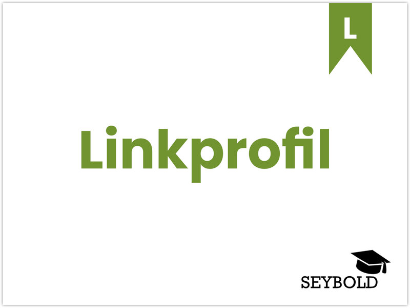 Linkprofil Linkprofil - Begriffe aus SEO einfach erklärt | SEYBOLD
