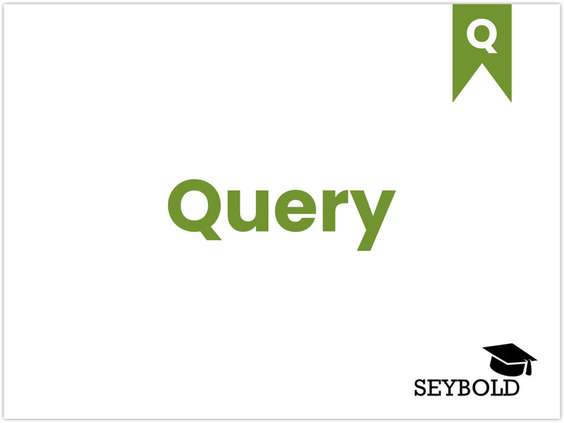 Query Query - Begriffe aus SEO einfach erklärt | SEYBOLD