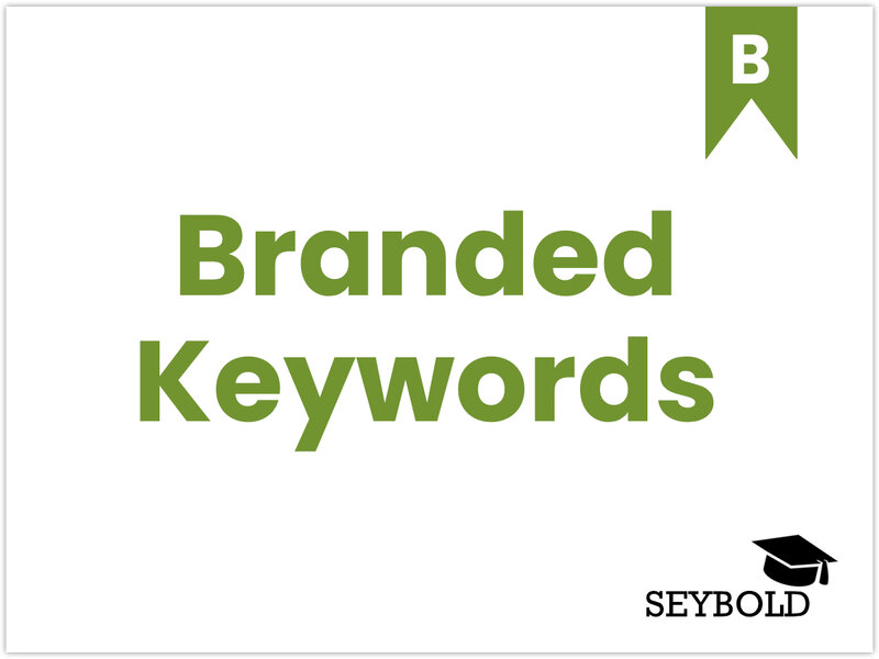 Branded Keywords | SEYBOLD
