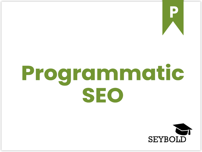 Programmatic SEO bezieht sich auf den Einsatz automatisierter Prozesse und Algorithmen zur Steigerung der Sichtbarkeit einer Website in Suchmaschinen. 