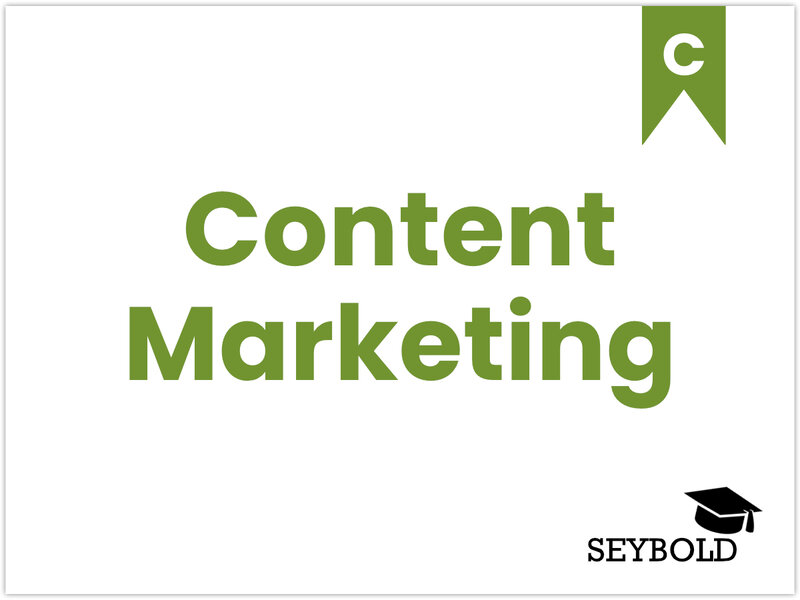 Content Marketing Content Marketing - Begriffe aus SEO einfach erklärt | SEYBOLD