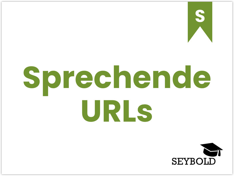Sprechende URLs - Begriffe aus SEO einfach erklärt | SEYBOLD
