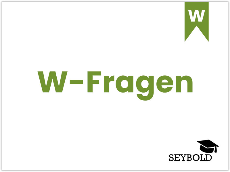 W-Fragen - Begriffe aus SEO einfach erklärt | SEYBOLD