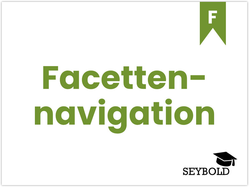 Facettennavigation - Begriffe aus SEO einfach erklärt | SEYBOLD