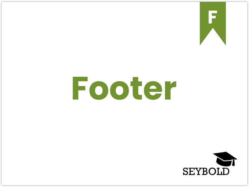 Footer - Begriffe aus SEO einfach erklärt | SEYBOLD