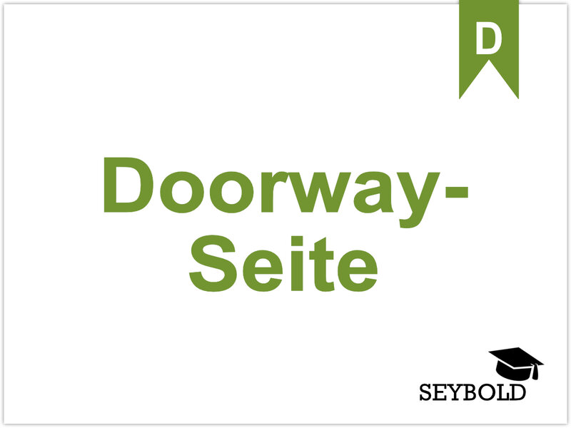 Doorway-Seite - Begriffe aus SEO einfach erklärt | SEYBOLD