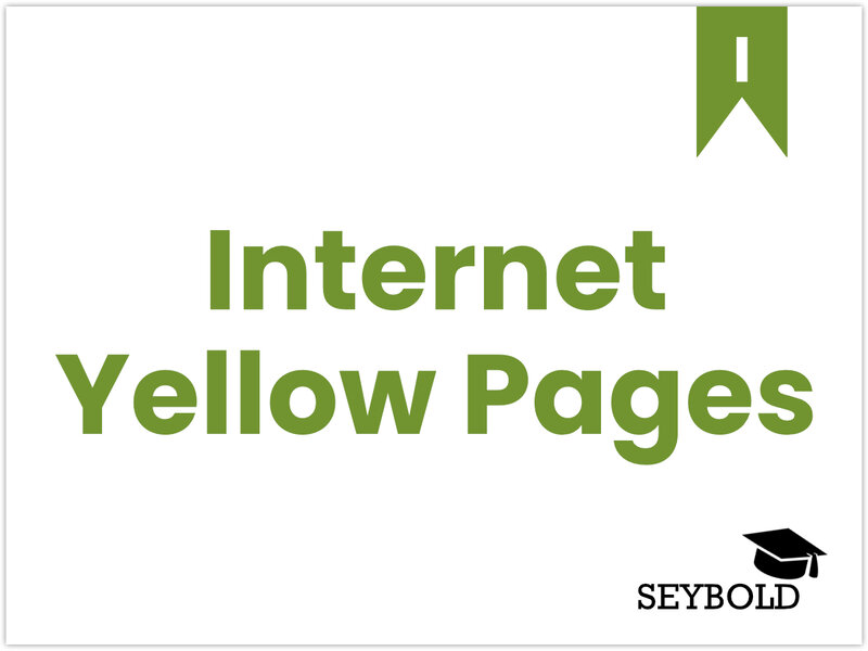 Internet Yellow Pages Internet Yellow Pages - Begriffe aus SEO einfach erklärt | SEYBOLD