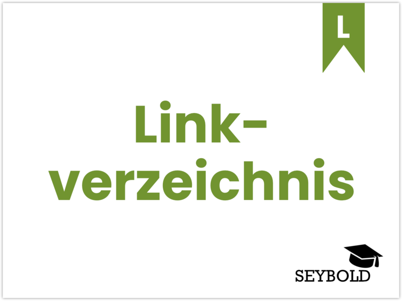 Linkverzeichnis Linkverzeichnis - Begriffe aus SEO einfach erklärt | SEYBOLD