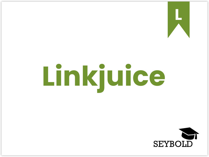 Linkjuice Linkjuice - Begriffe aus SEO einfach erklärt | SEYBOLD