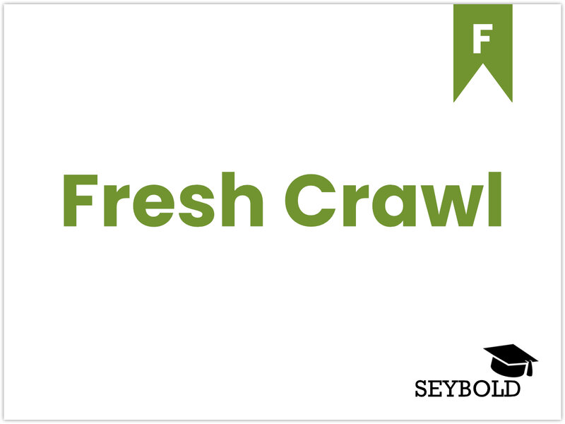 Fresh Crawl - Begriffe aus SEO einfach erklärt | SEYBOLD