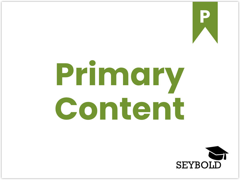 Primary Content Primary Content - Begriffe aus SEO einfach erklärt | SEYBOLD