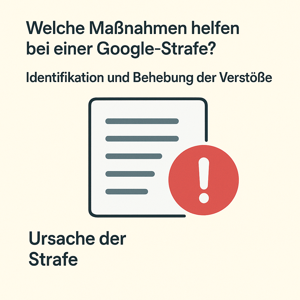 Google Penalty Massnahmen gegen Strafen Google Penalty Massnahmen gegen Strafen
