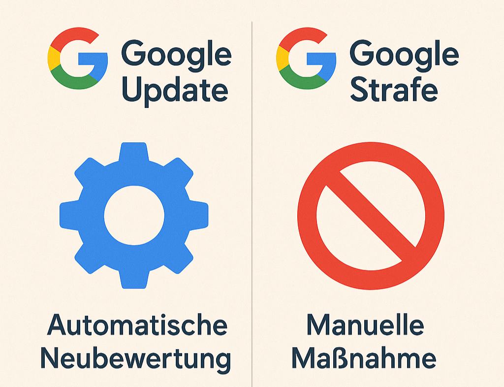 Vorgehen bei Google Update vs. Google Strafe Vorgehen bei Google Update vs. Google Strafe