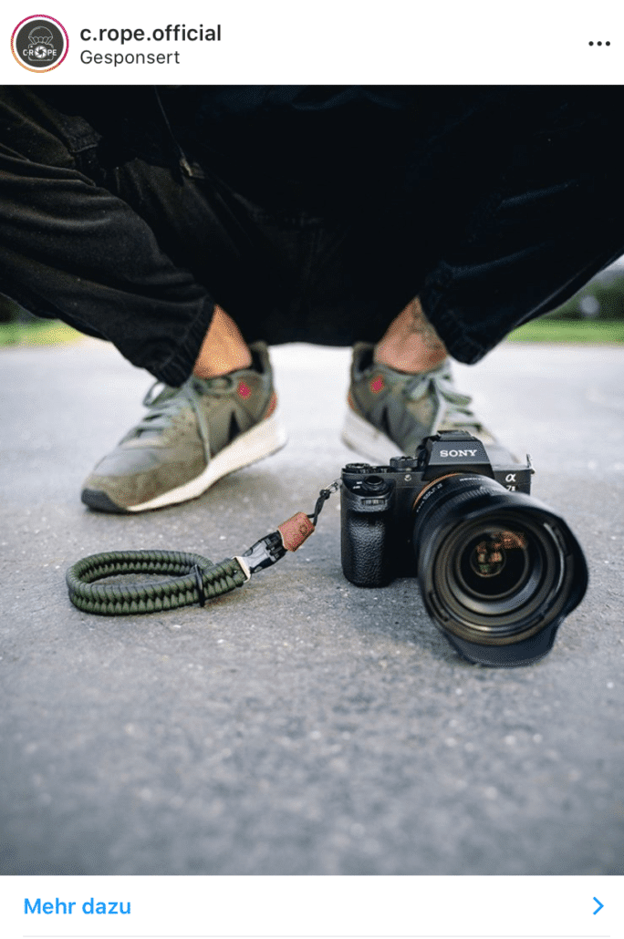 Instagram - Weiterleitung zu mehr Informationen