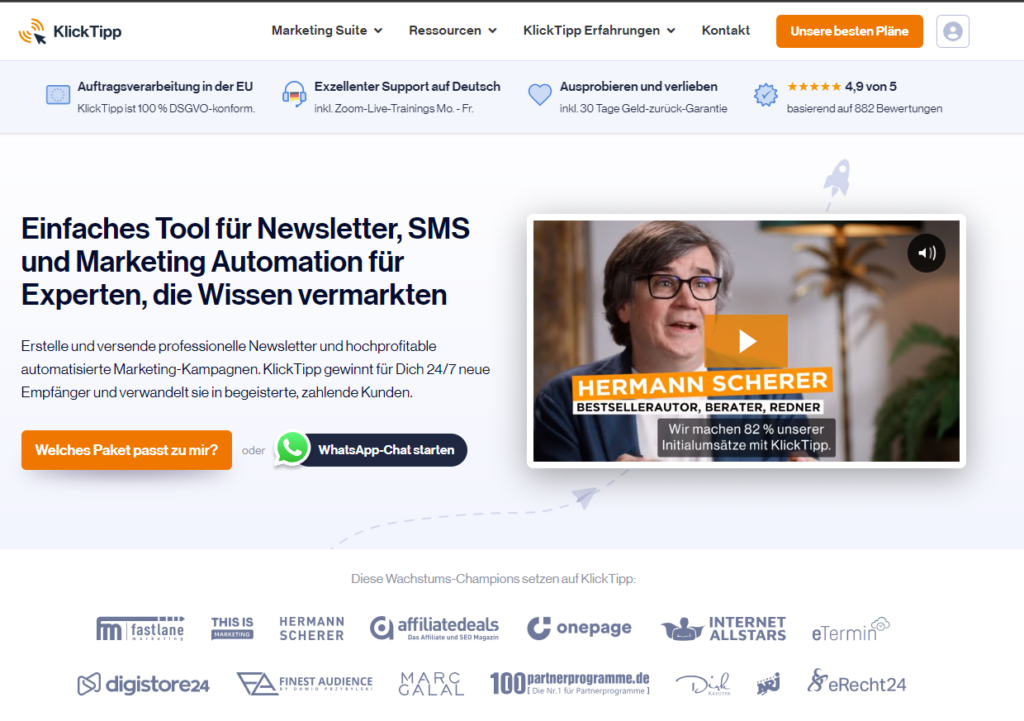 Klicktipp Startseite