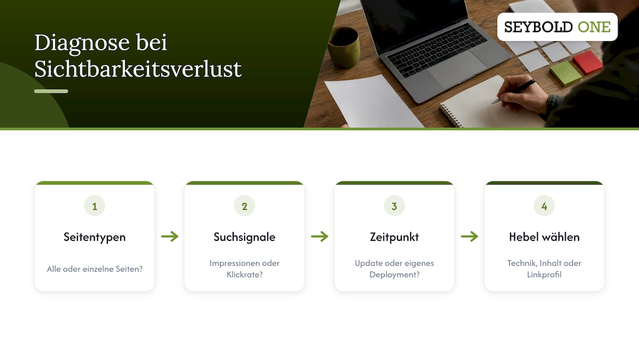 Diagnosepfad bei plötzlichem Rankingverlust