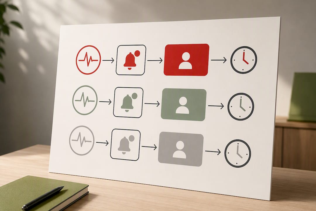 Illustration of the SEO alert response process