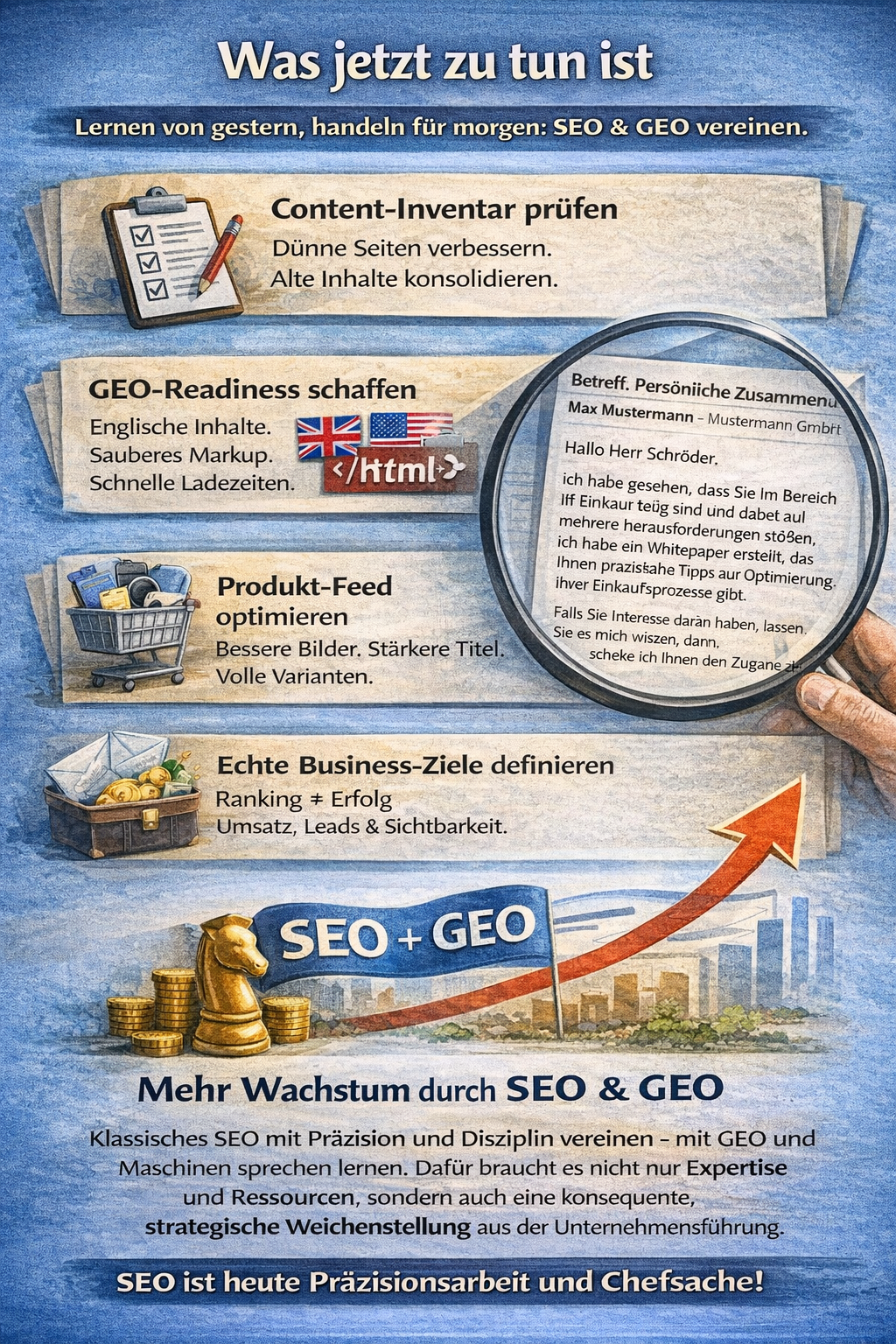 Action Plan: Was jetzt zu tun ist für SEO und GEO 2026