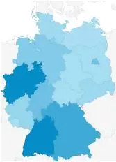 Aus diesen Gebieten stammen die 2016 untersuchten Unternehmen Aus diesen Gebieten stammen die 2016 untersuchten Unternehmen